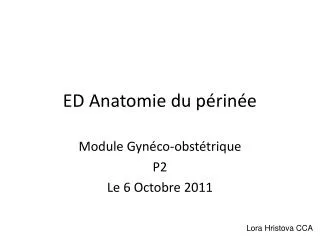 ed anatomie du p rin e