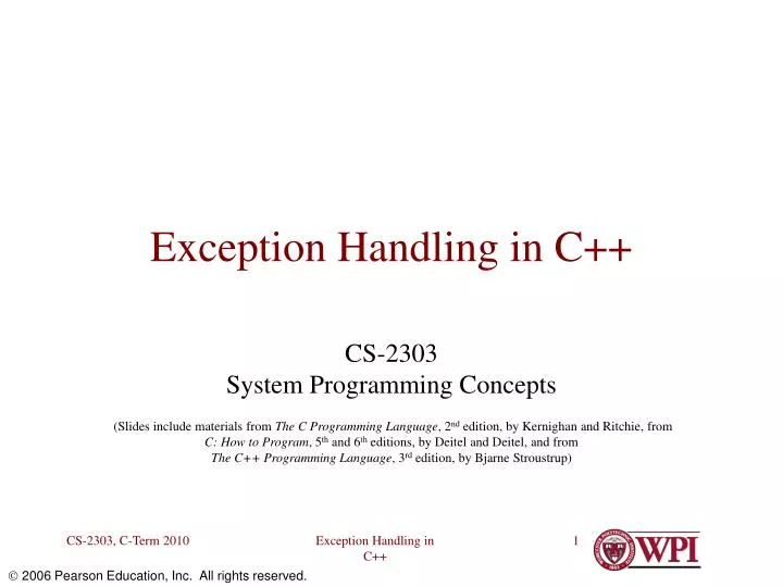 exception handling in c