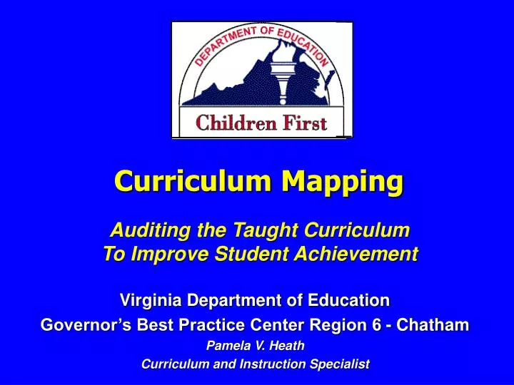 curriculum mapping auditing the taught curriculum to improve student achievement