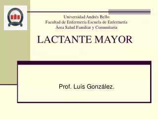 lactante mayor