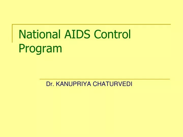 national aids control program