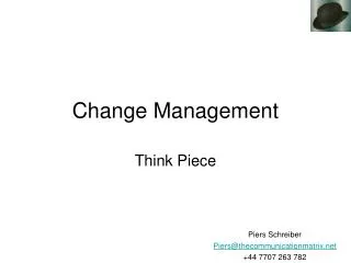 Change Management