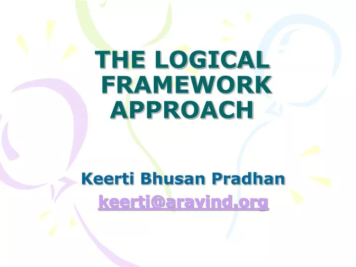 the logical framework approach