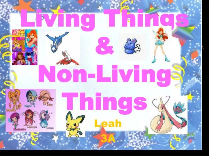 living things non living things