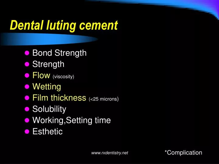 dental luting cement