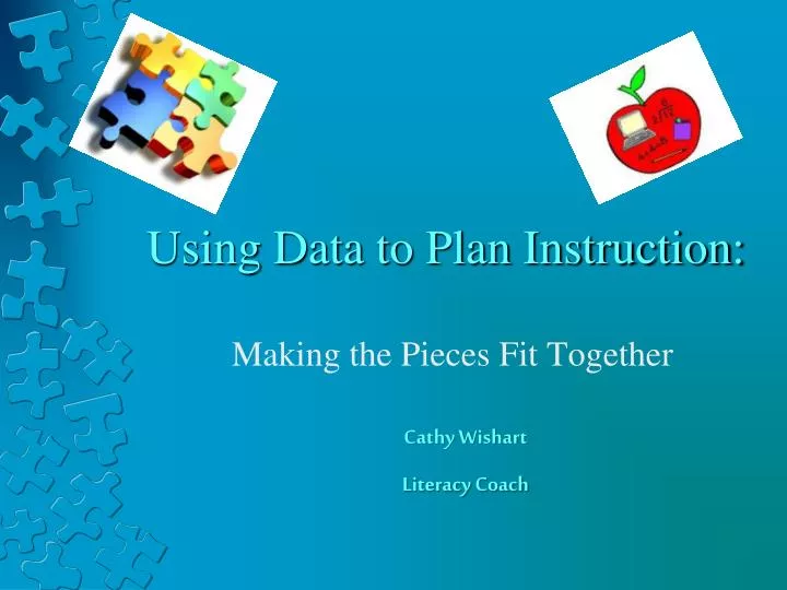 using data to plan instruction