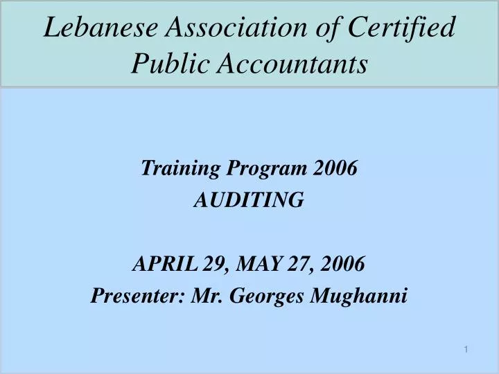 lebanese association of certified public accountants
