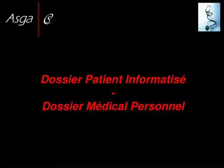 dossier patient informatis dossier m dical personnel