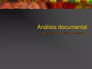 an lisis documental