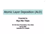 Atomic Layer Deposition (ALD) - slide 1