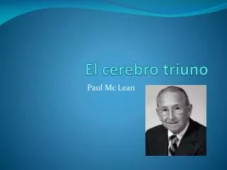 El cerebro triuno