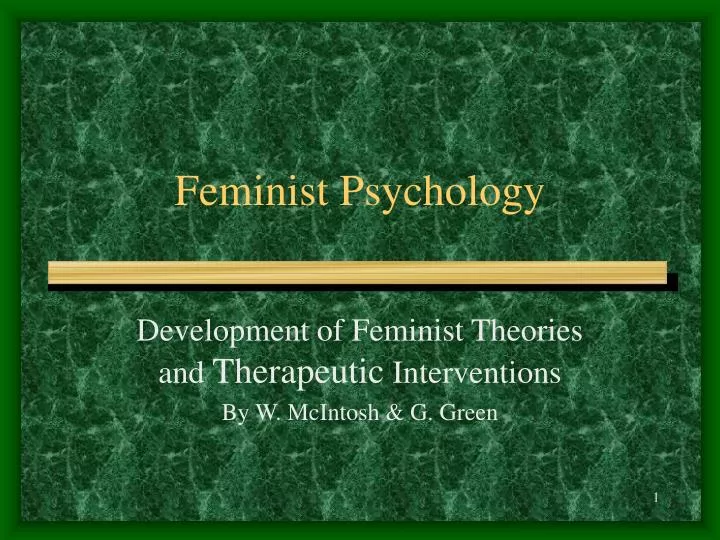 feminist psychology