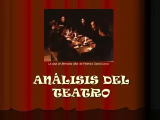 ANÁLISIS DEL TEATRO