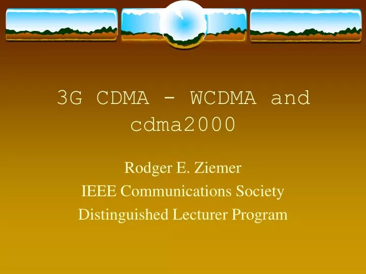 3g cdma wcdma and cdma2000