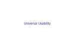 Universal Usability - slide 1