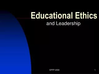 Educational Ethics