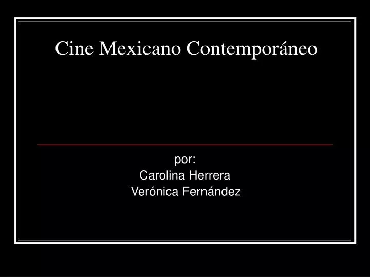 cine mexicano contempor neo