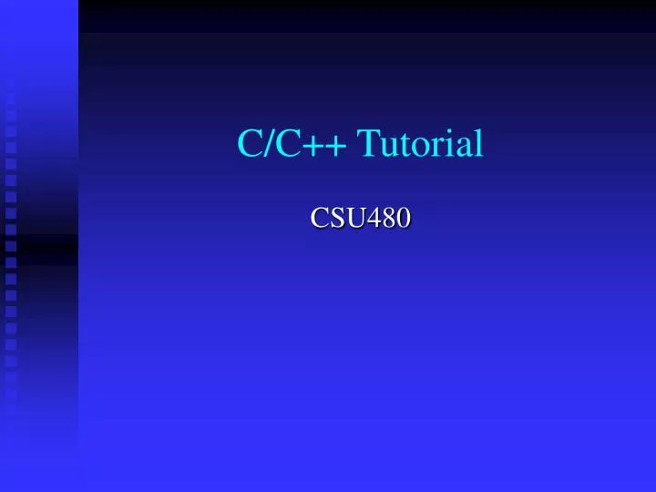 c c tutorial