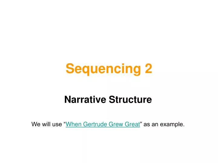 sequencing 2