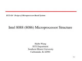 ECE 424 Design of Microprocessor-Based Systems