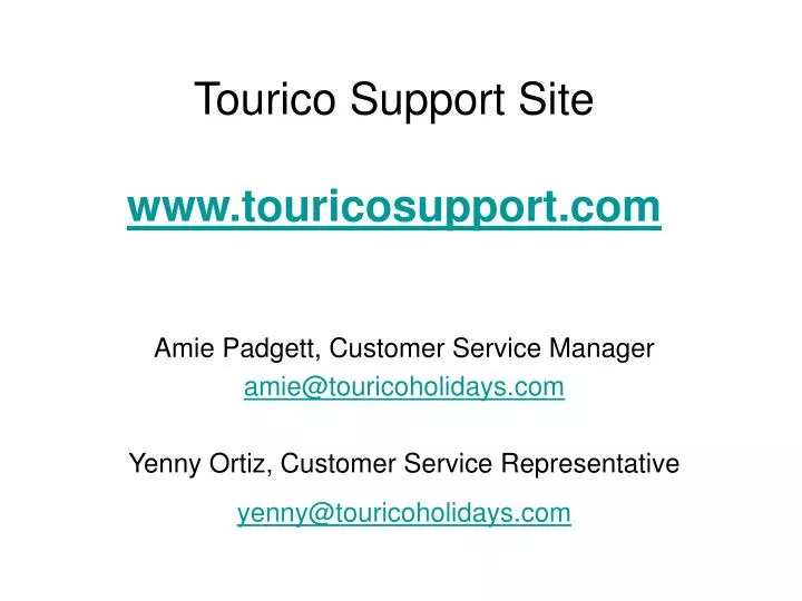 tourico support site www touricosupport com