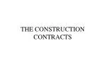 THE CONSTRUCTION CONTRACTS - slide 1