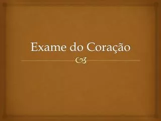 exame do cora o
