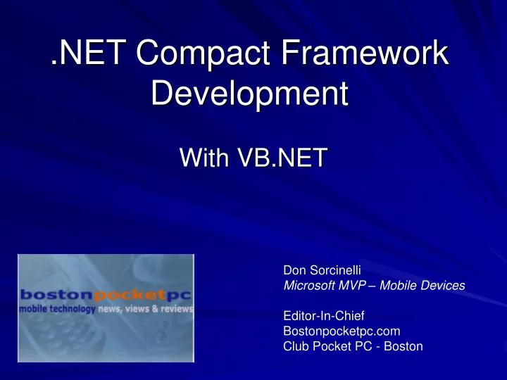 net compact framework development