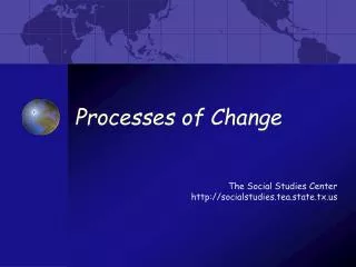 Processes of Change