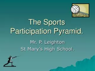 The Sports Participation Pyramid.
