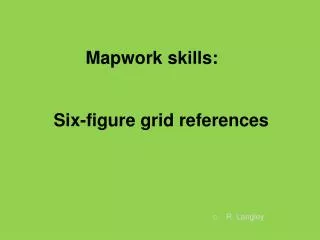 Six-figure grid references