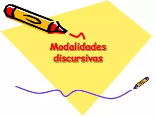 modalidades discursivas