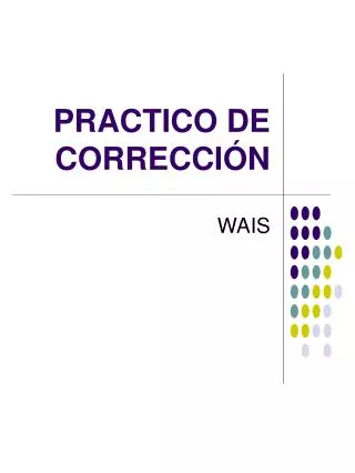 practico de correcci n