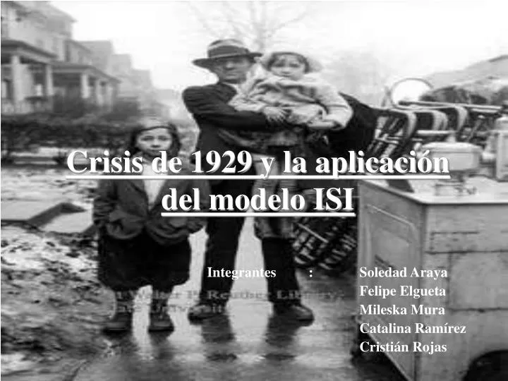 crisis de 1929 y la aplicaci n del modelo isi