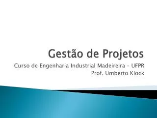 gest o de projetos