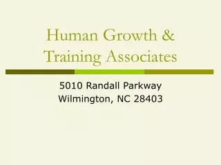 Human Growth &amp; Training Associates