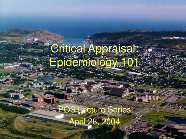 critical appraisal epidemiology 101