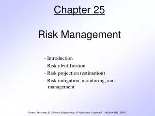 Chapter 25 Risk Management