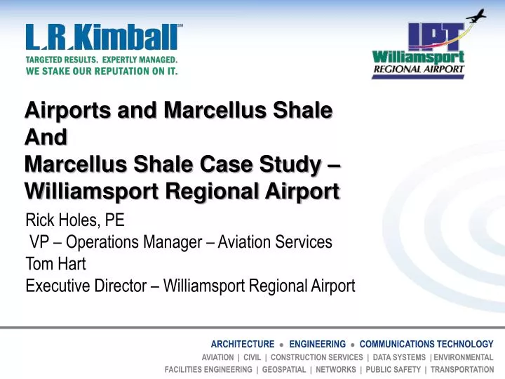 airports and marcellus shale and marcellus shale case study williamsport regional airport
