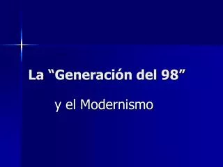 la generaci n del 98