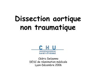 dissection aortique non traumatique