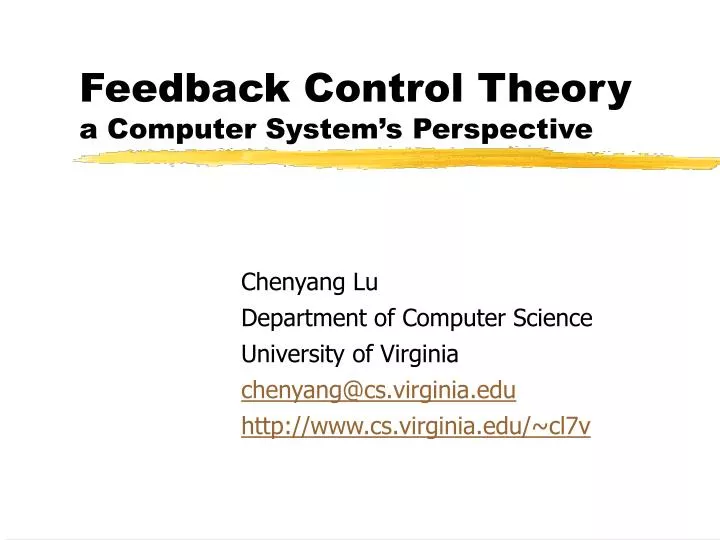 feedback control theory a computer system s perspective