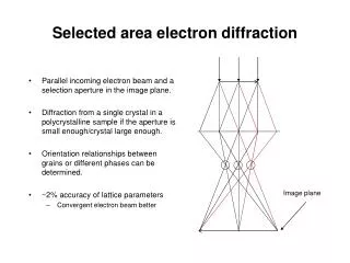Selected area electron diffraction