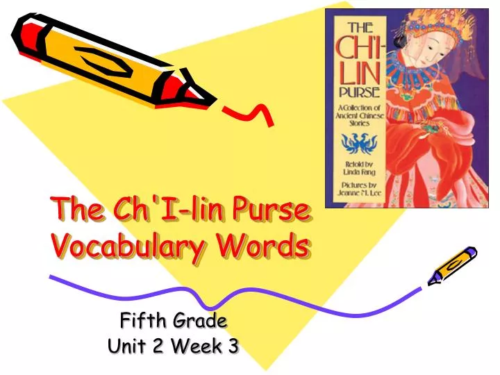 the ch i lin purse vocabulary words