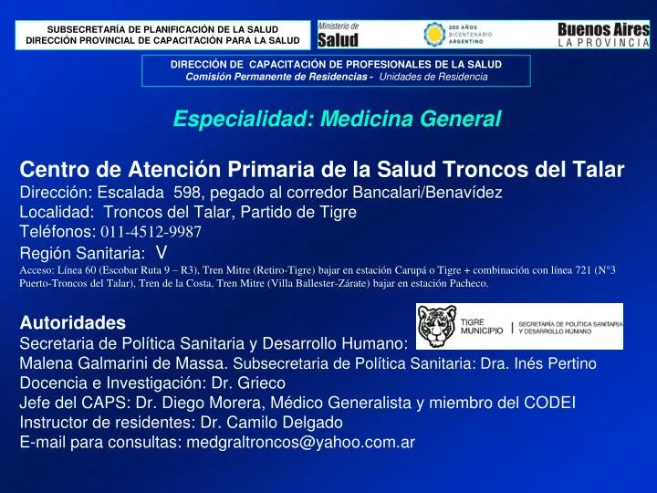 especialidad medicina general