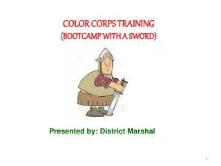 COLOR CORPS TRAINING (BOOTCAMP WITH A SWORD)