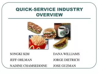 QUICK-SERVICE INDUSTRY OVERVIEW