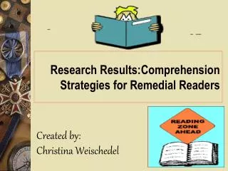 Research Results:Comprehension Strategies for Remedial Readers