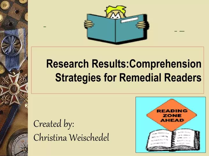 research results comprehension strategies for remedial readers