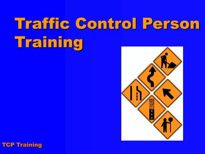 traffic control person training